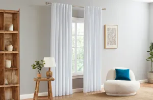 FILIGREE Amelie Room Darkening Single Curtain in Stonewash