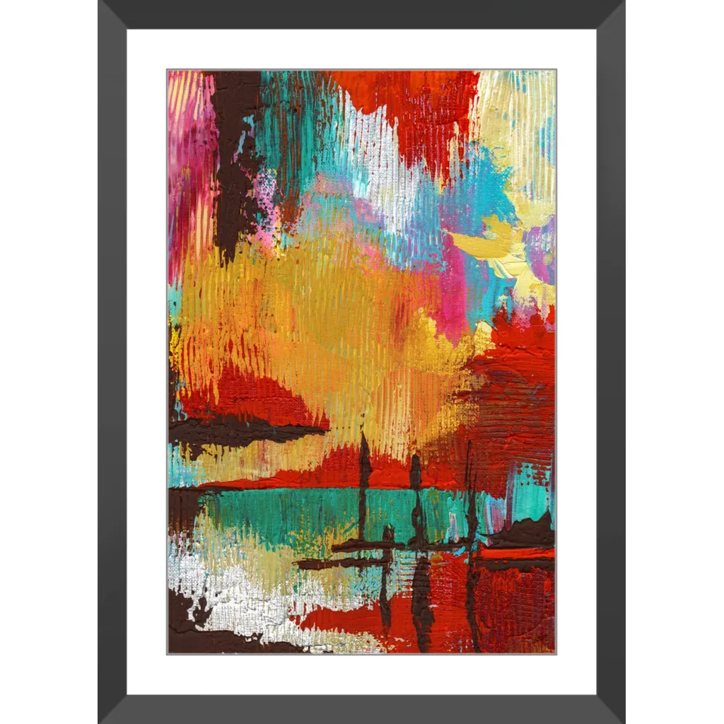 Fire in the Sky Framed Art Print