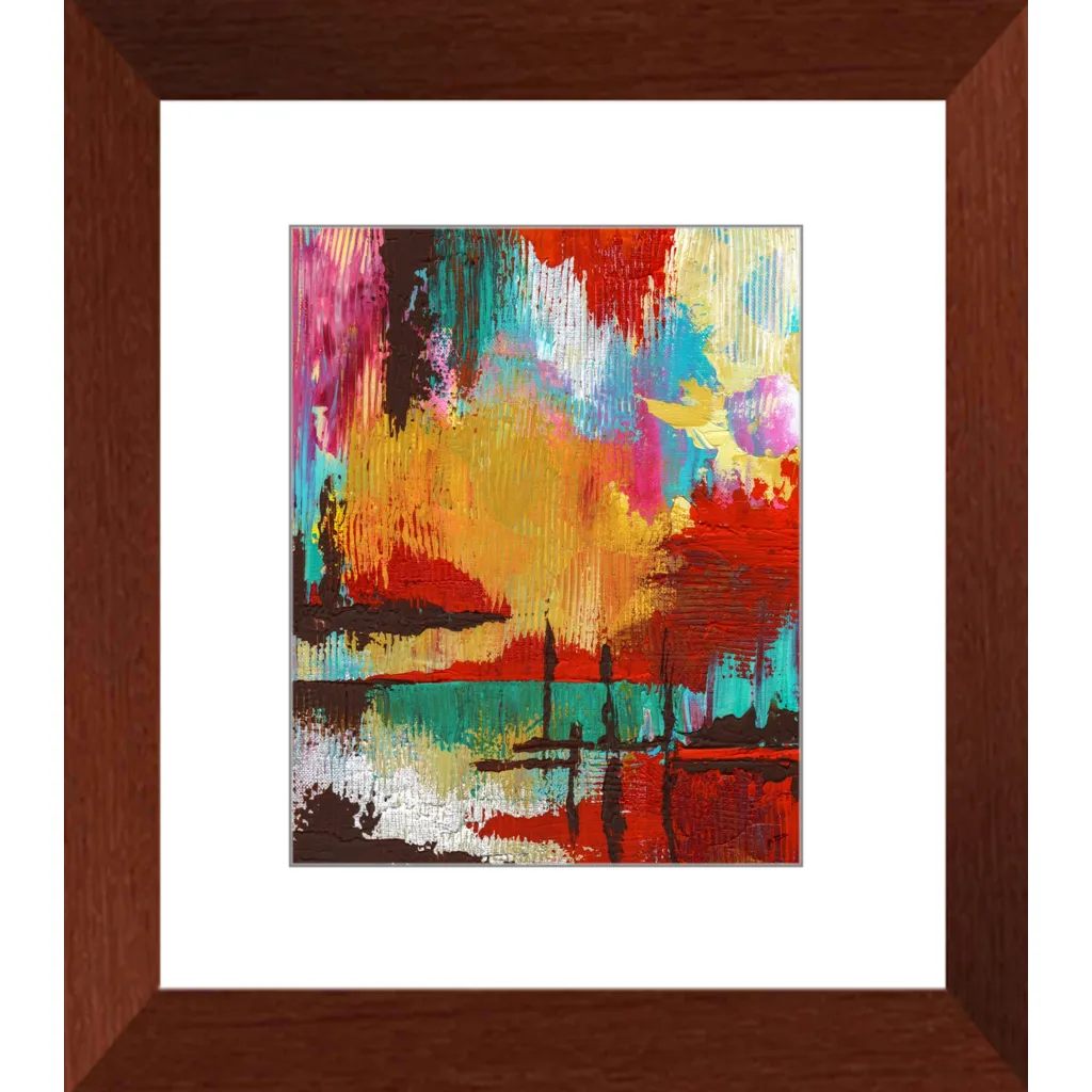 Fire in the Sky Framed Art Print