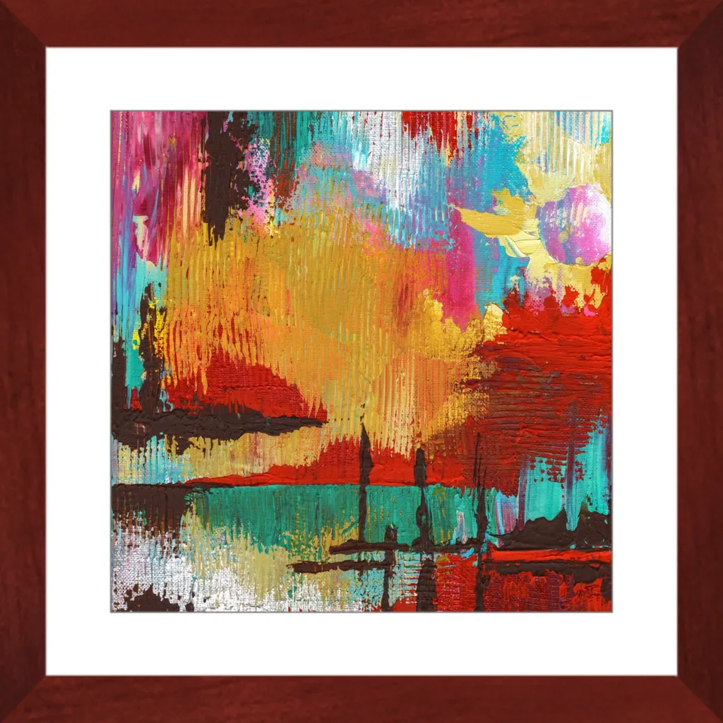 Fire in the Sky Framed Art Print
