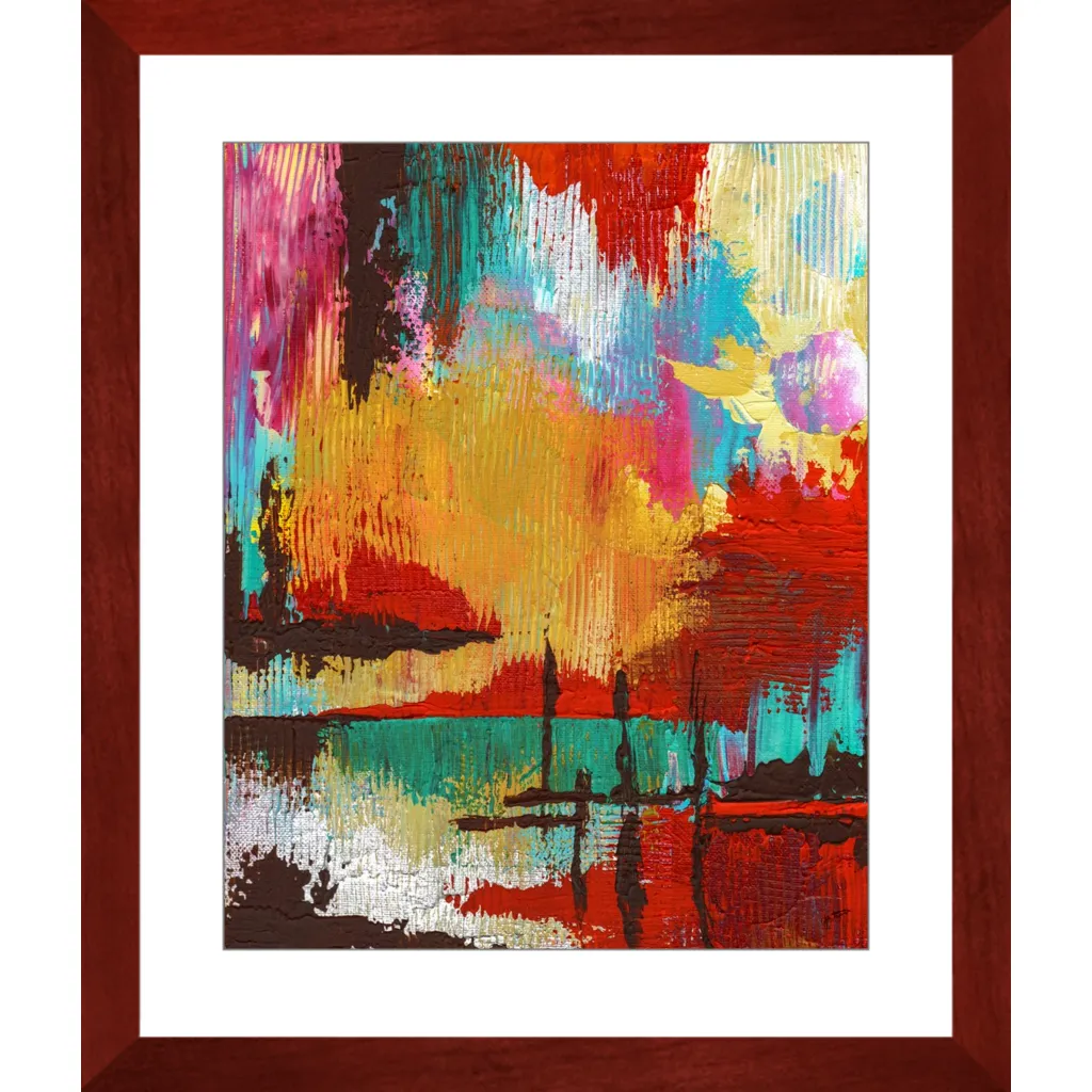 Fire in the Sky Framed Art Print