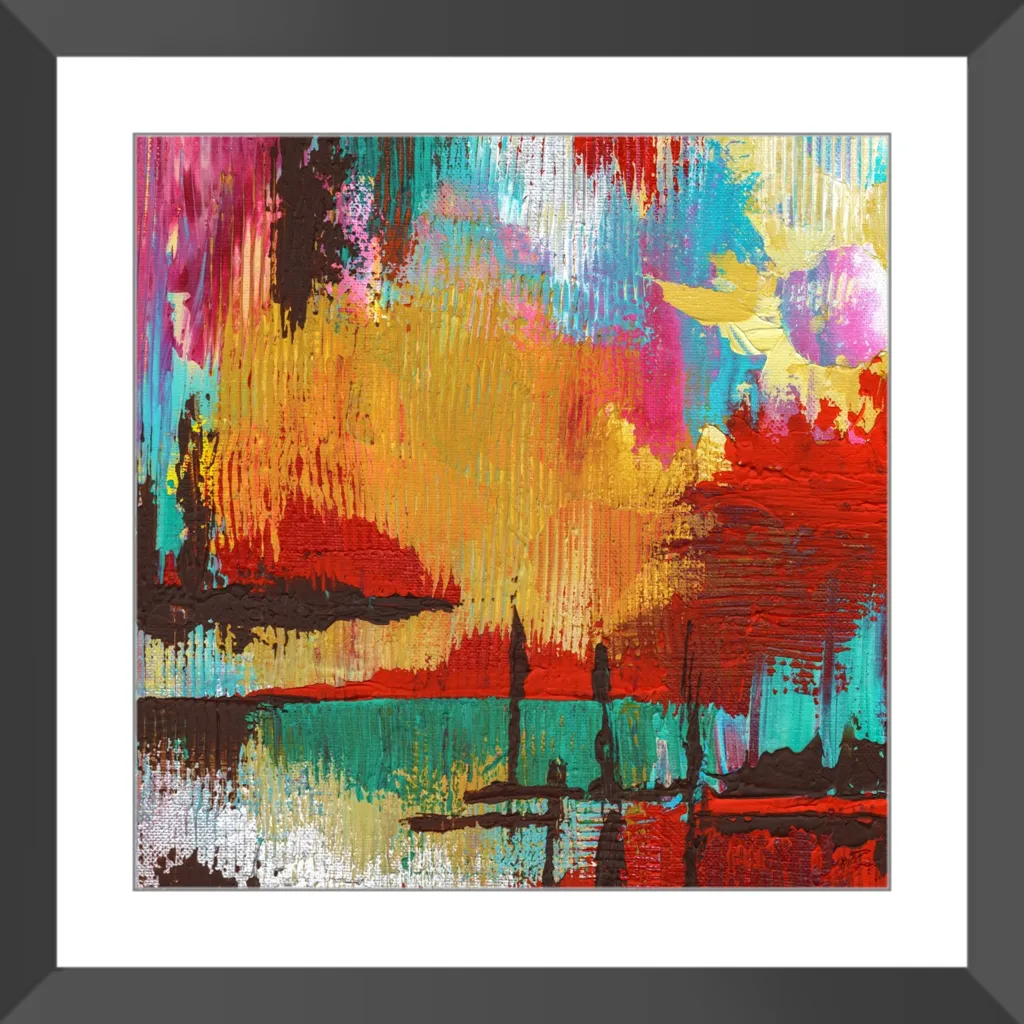 Fire in the Sky Framed Art Print
