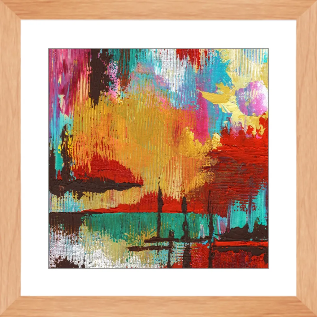 Fire in the Sky Framed Art Print