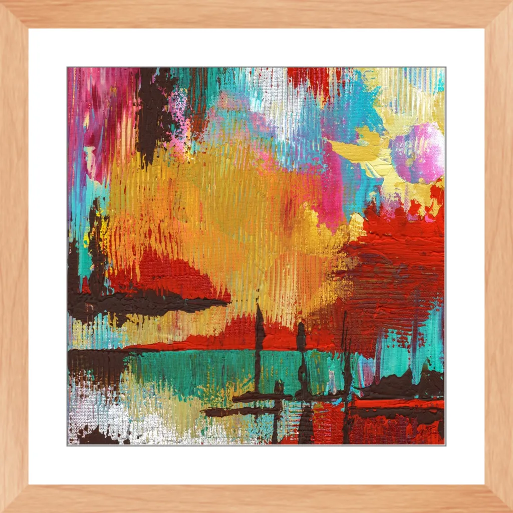 Fire in the Sky Framed Art Print