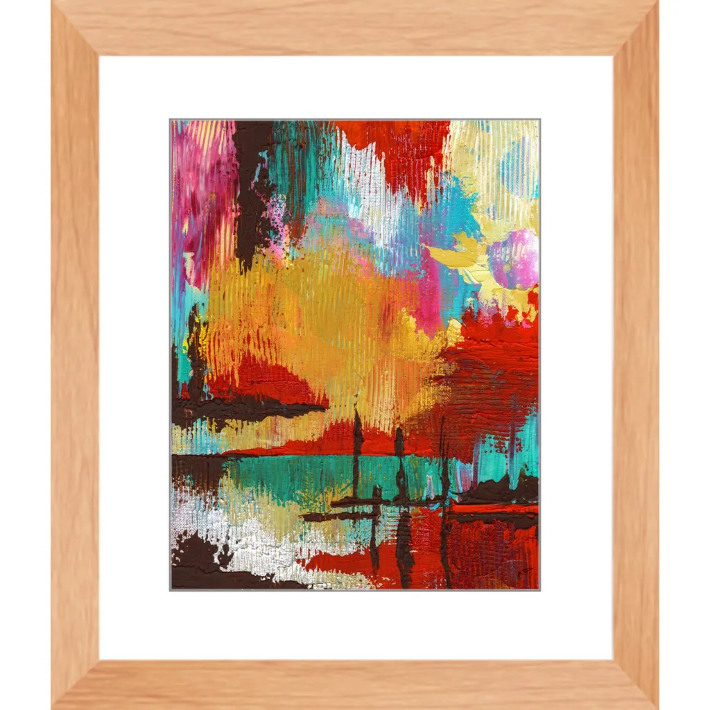 Fire in the Sky Framed Art Print
