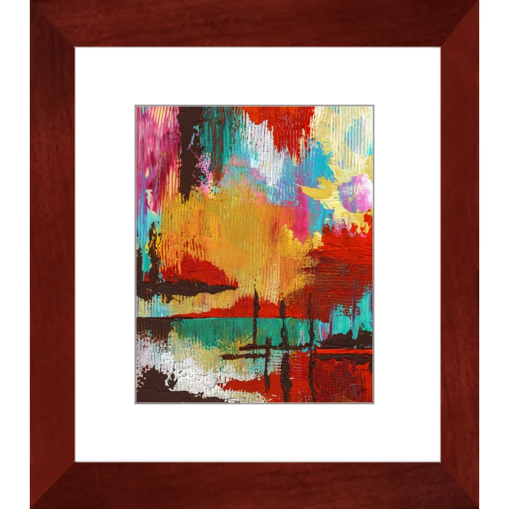 Fire in the Sky Framed Art Print