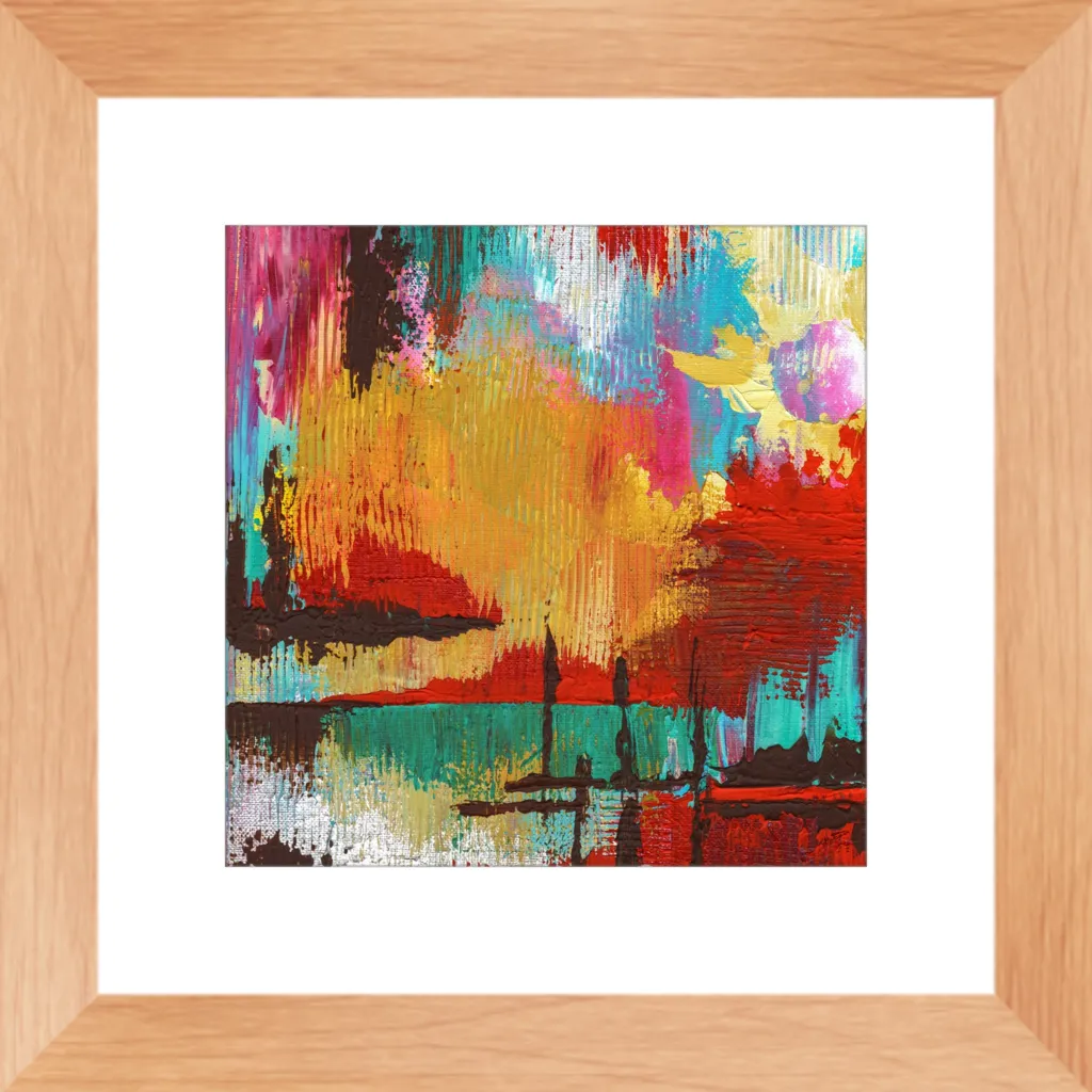 Fire in the Sky Framed Art Print