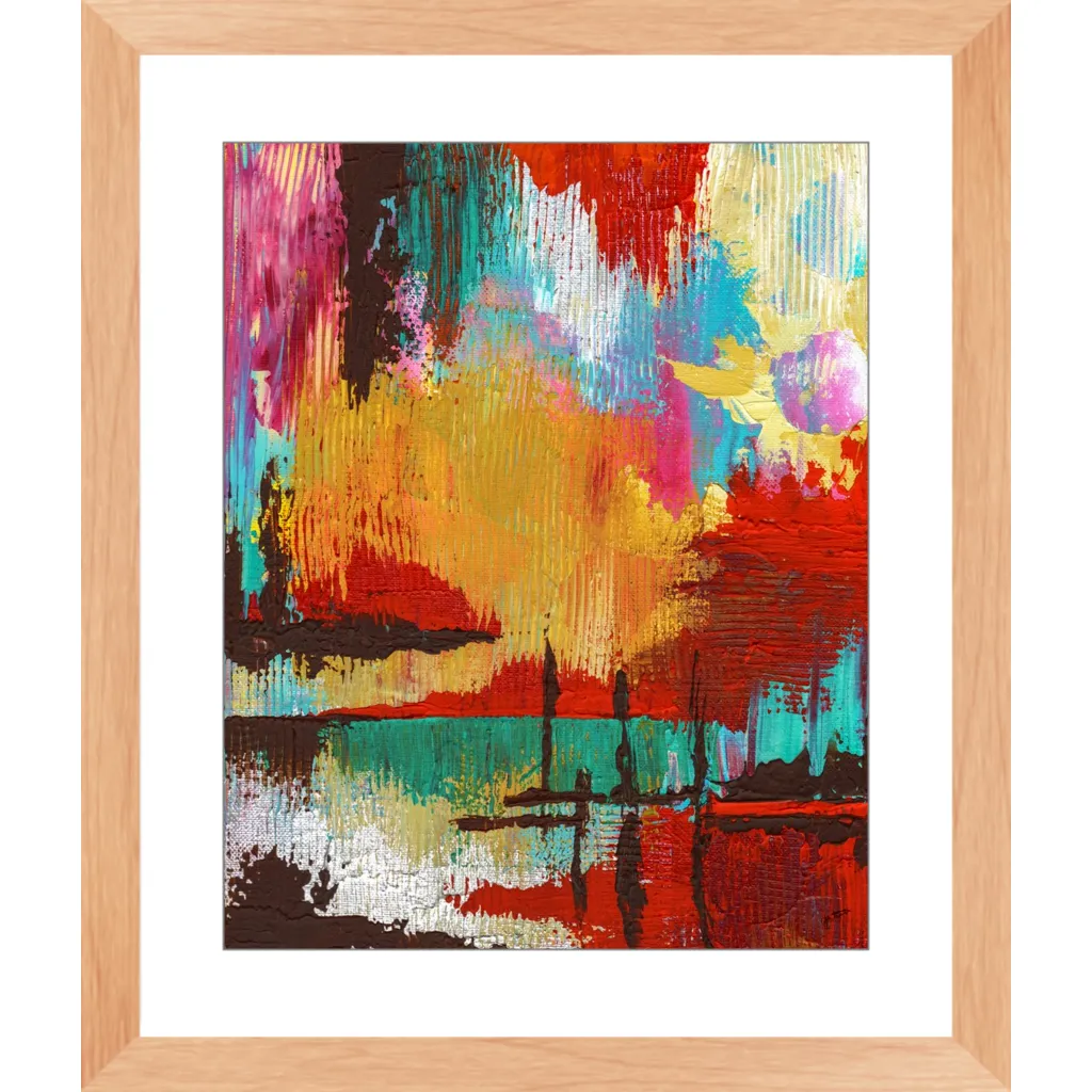 Fire in the Sky Framed Art Print