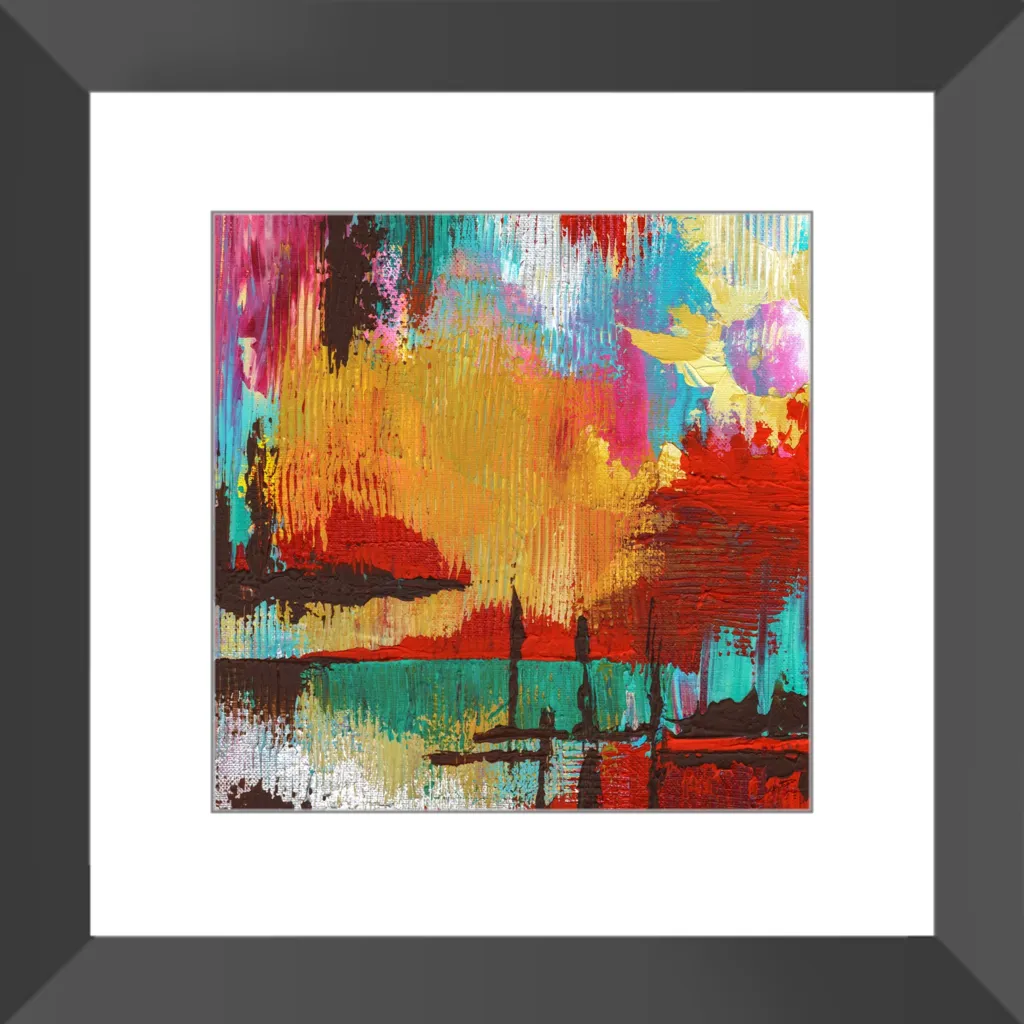Fire in the Sky Framed Art Print