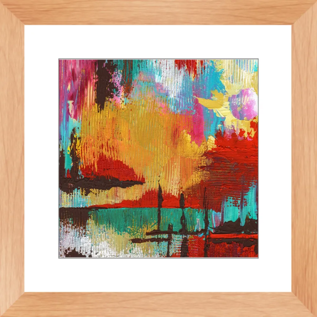 Fire in the Sky Framed Art Print