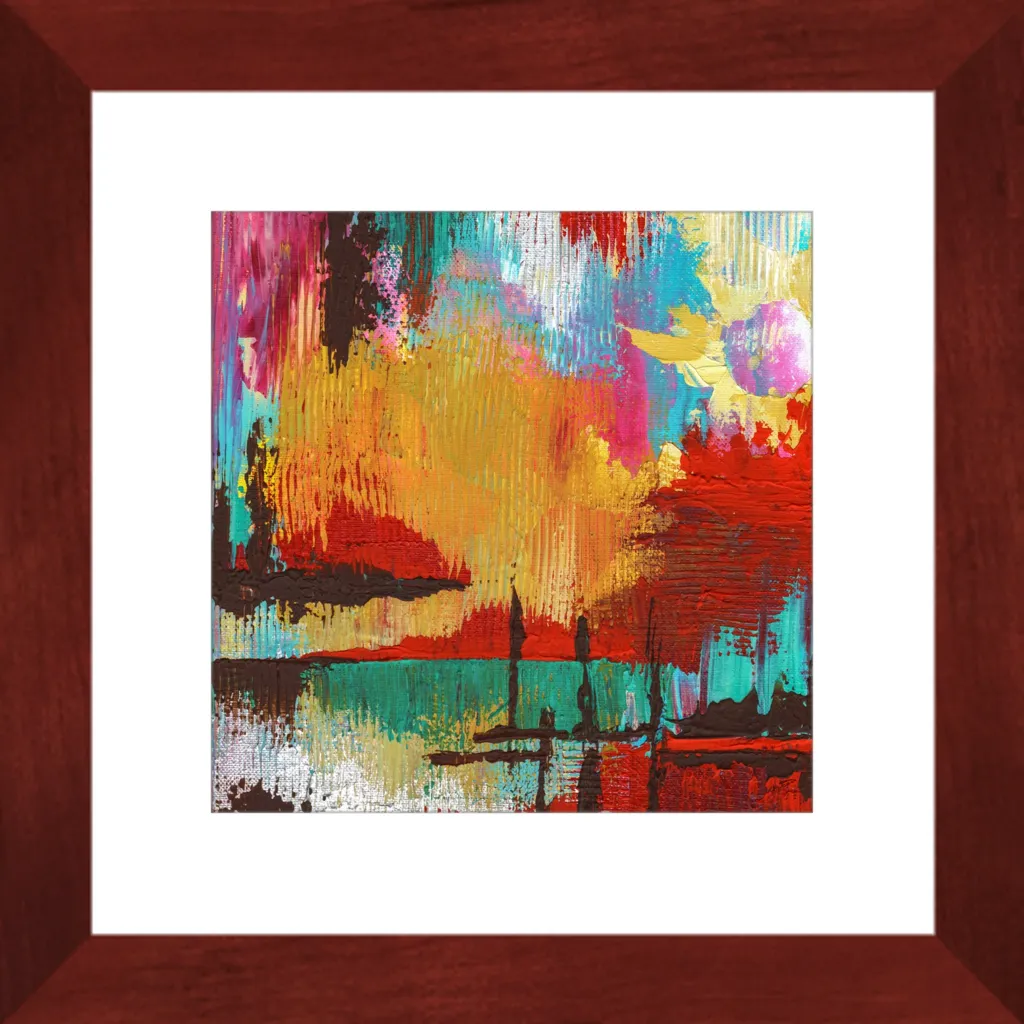 Fire in the Sky Framed Art Print