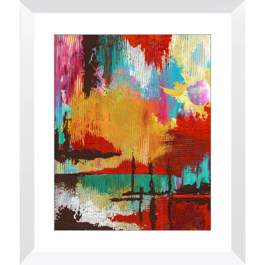 Fire in the Sky Framed Art Print