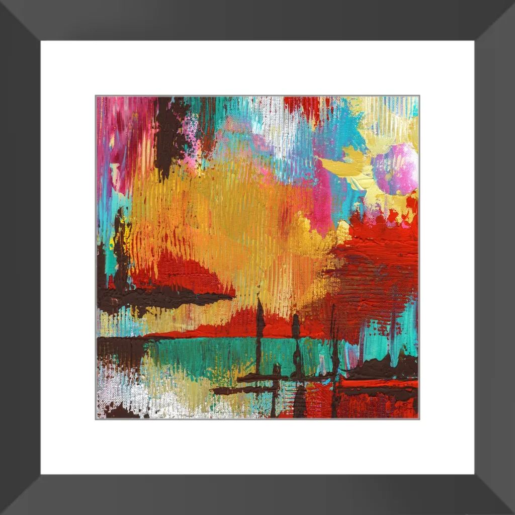 Fire in the Sky Framed Art Print