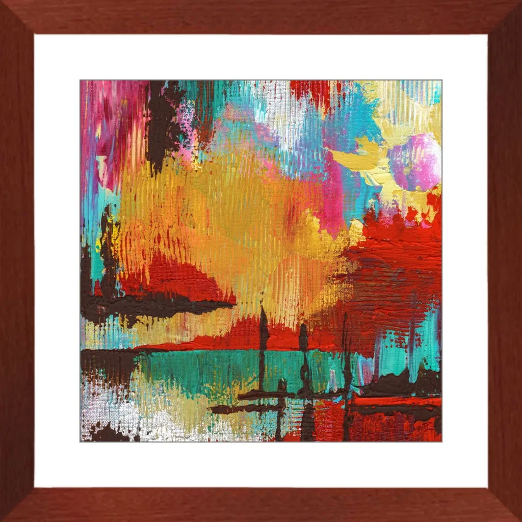 Fire in the Sky Framed Art Print