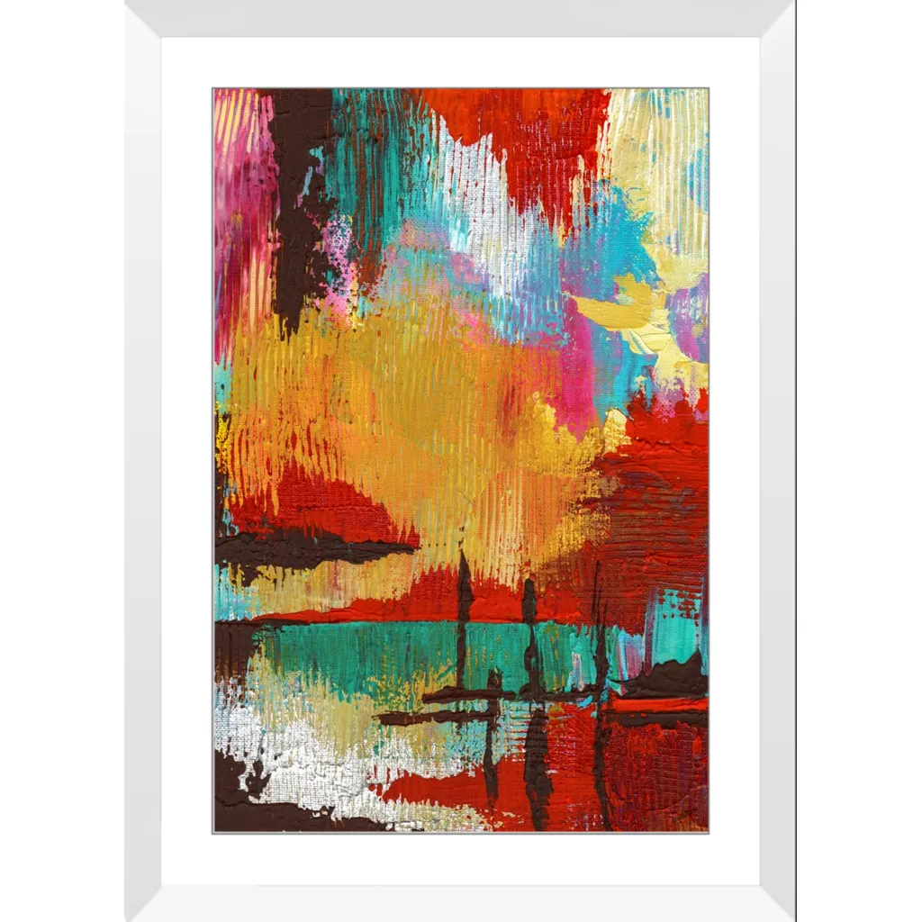Fire in the Sky Framed Art Print
