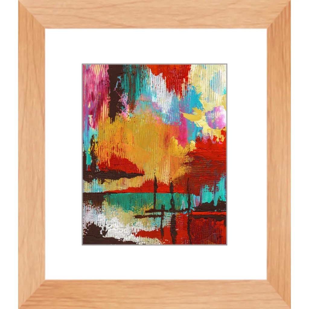 Fire in the Sky Framed Art Print