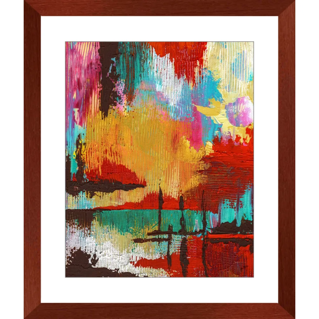 Fire in the Sky Framed Art Print