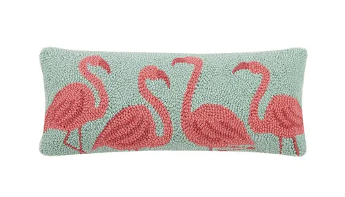 Flamingo Beach Hook Pillow
