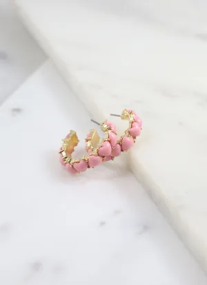 Flirty Heart Hoop Earrings