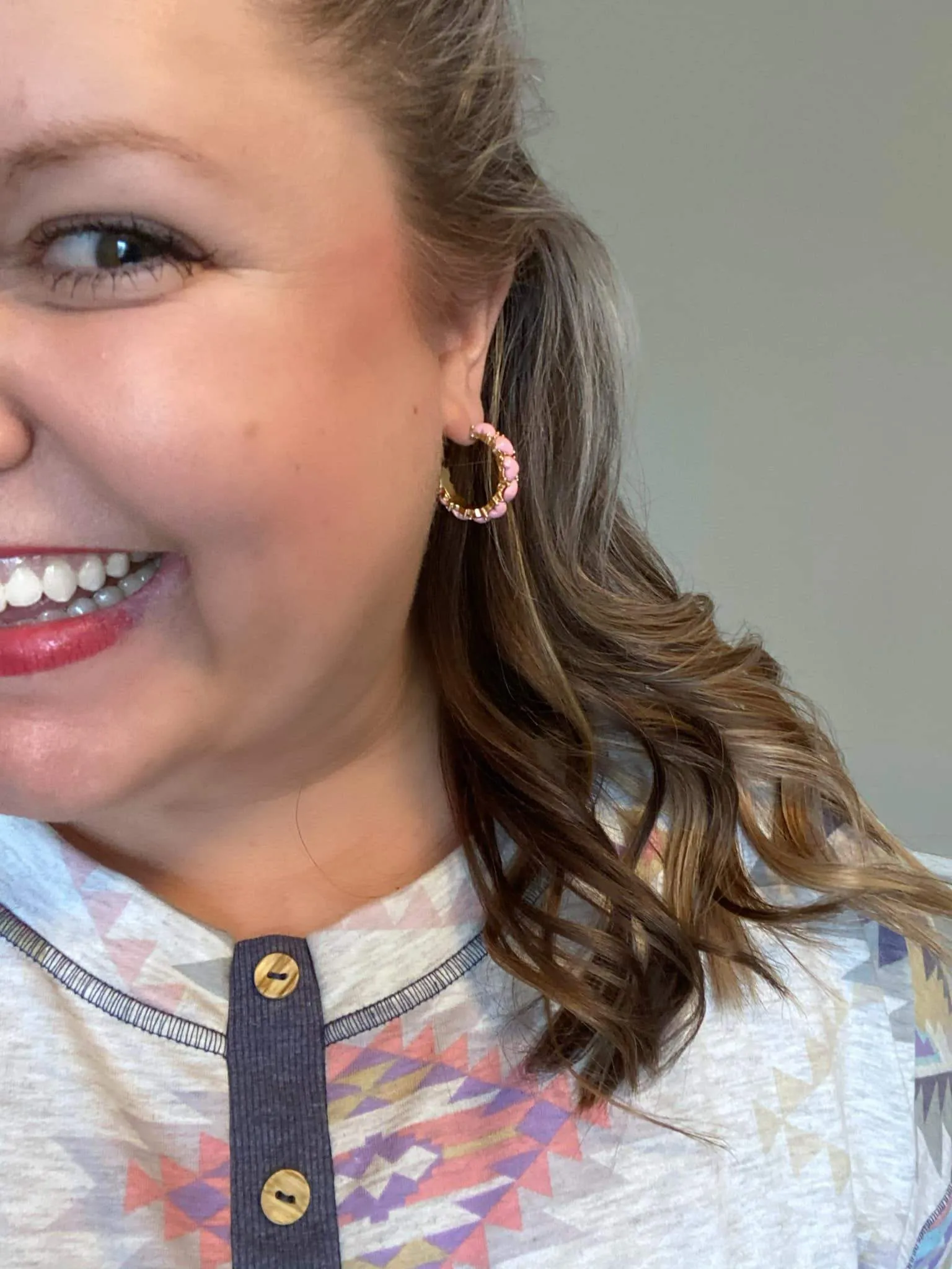 Flirty Heart Hoop Earrings