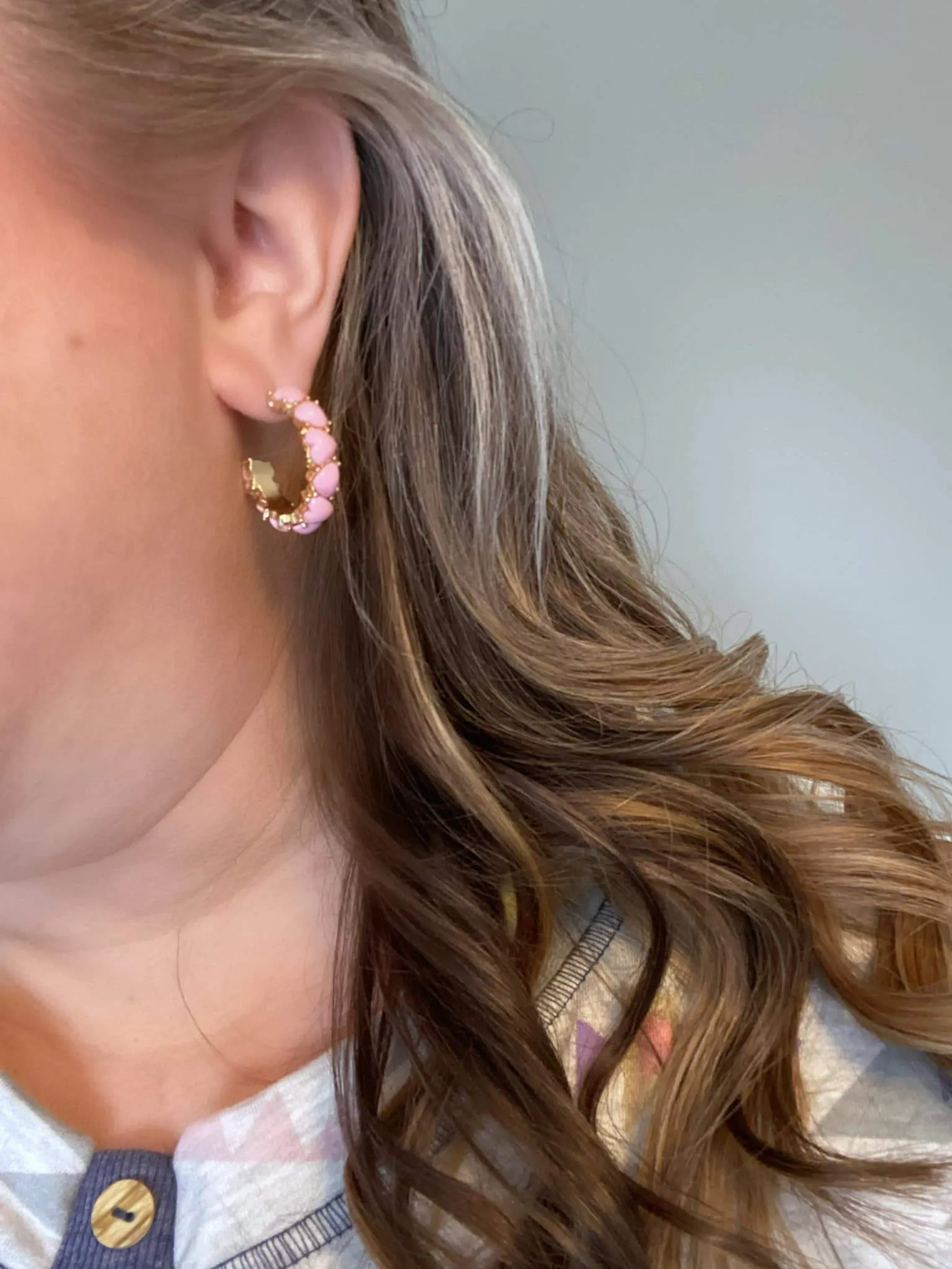Flirty Heart Hoop Earrings