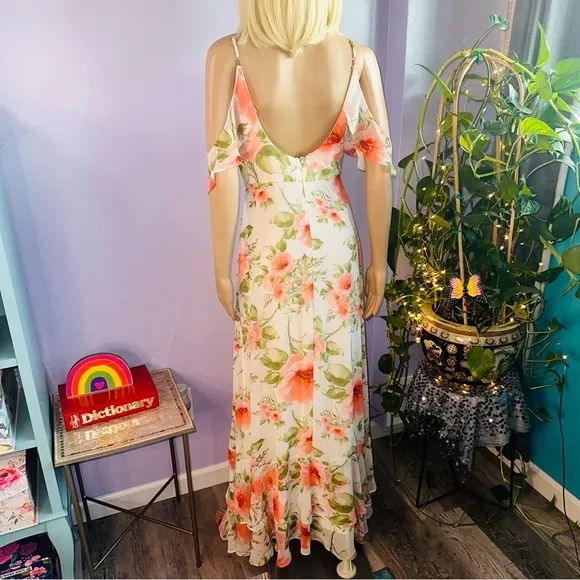 Floral Maxi ruffles dress Knoll