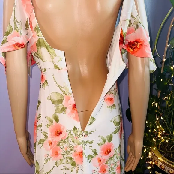 Floral Maxi ruffles dress Knoll