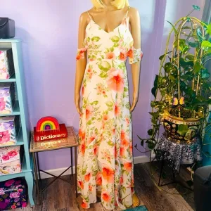 Floral Maxi ruffles dress Knoll