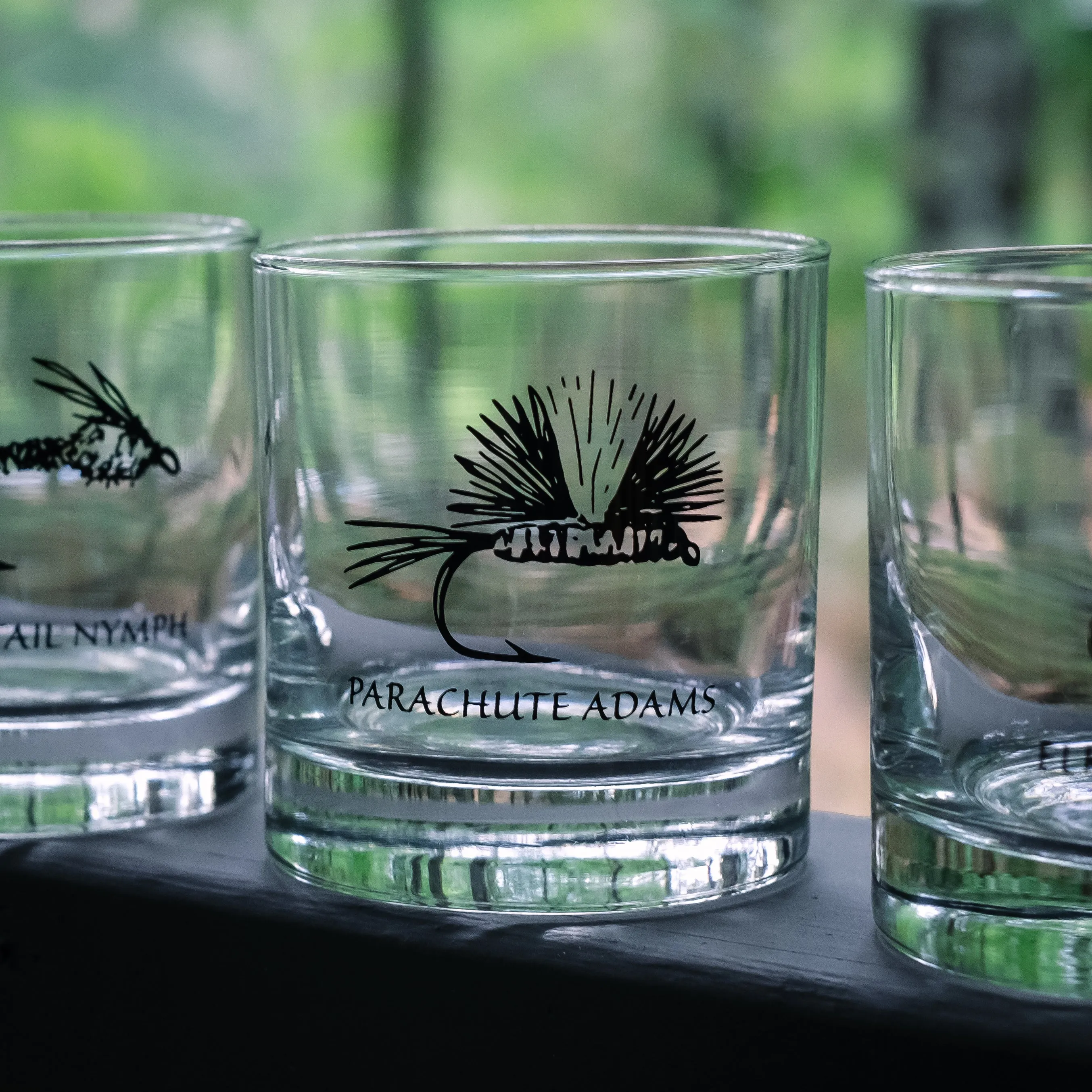 Fly Fishing Rocks Glassware