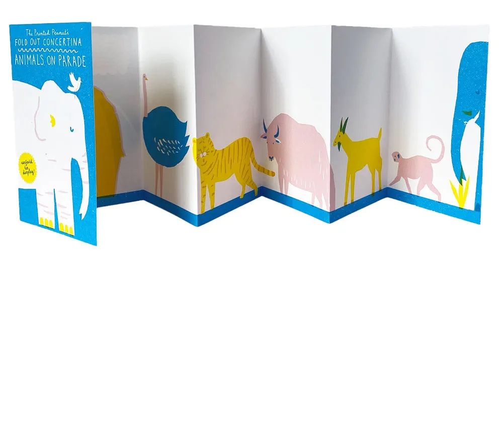 Fold Out Concertina : Animals On Parade