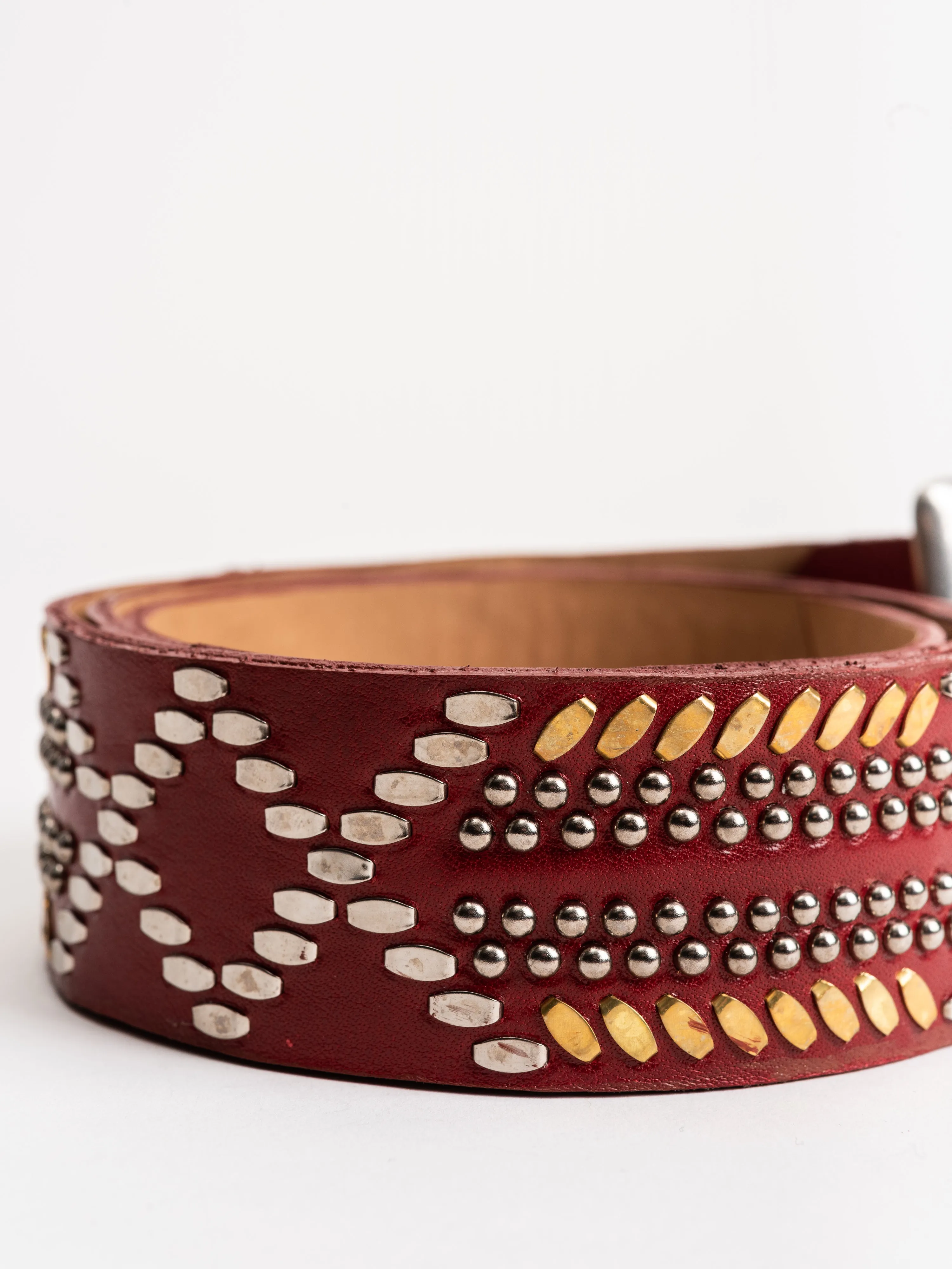 fonda belt - red old fashioned