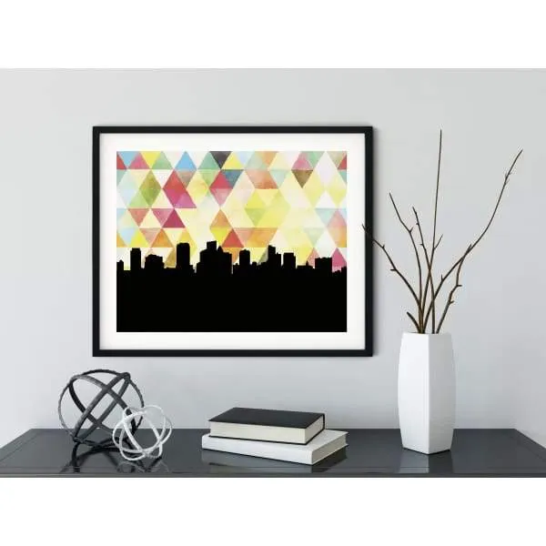 Fort Lauderdale, Florida geometric skyline