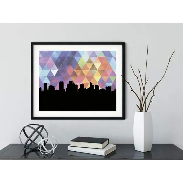 Fort Lauderdale, Florida geometric skyline