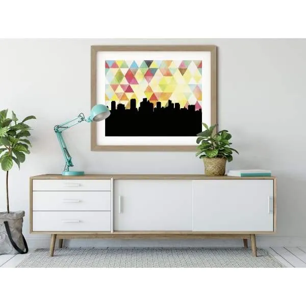 Fort Lauderdale, Florida geometric skyline