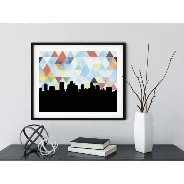 Fort Lauderdale, Florida geometric skyline