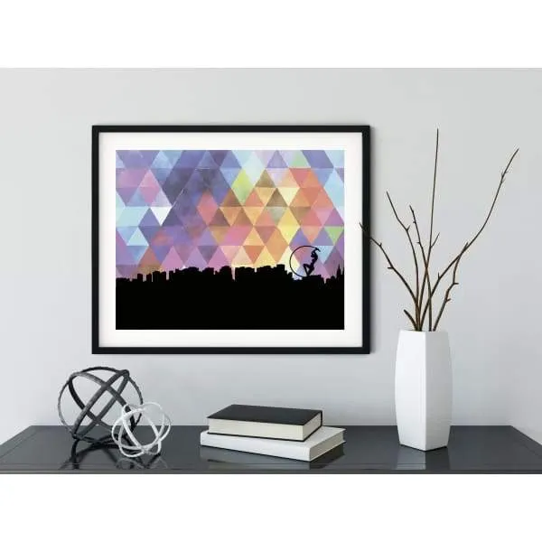 Fortaleza, Brazil geometric skyline