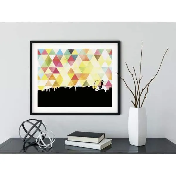 Fortaleza, Brazil geometric skyline
