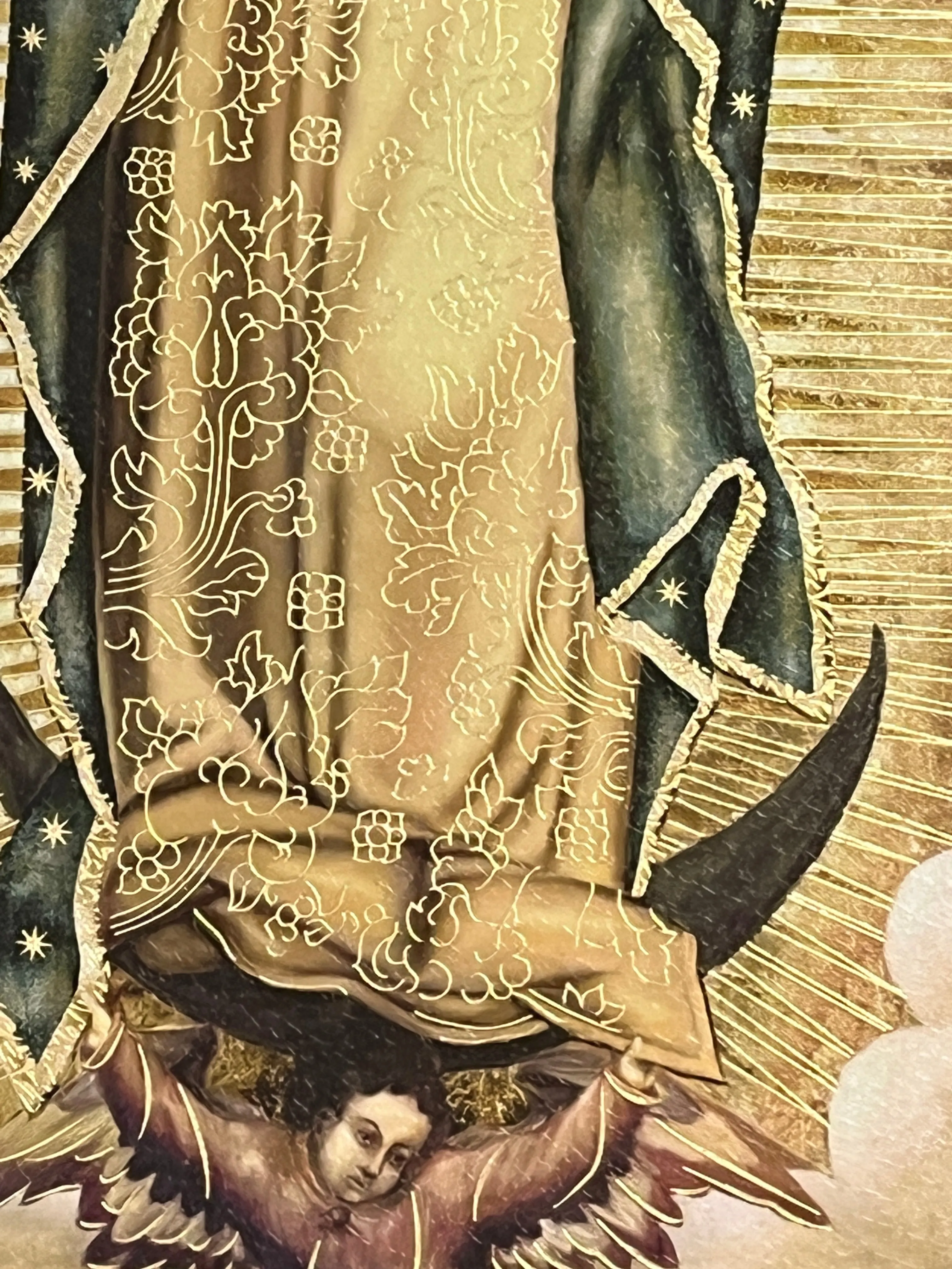 Framed Our Lady of Guadalupe  19" x 14 1/2"