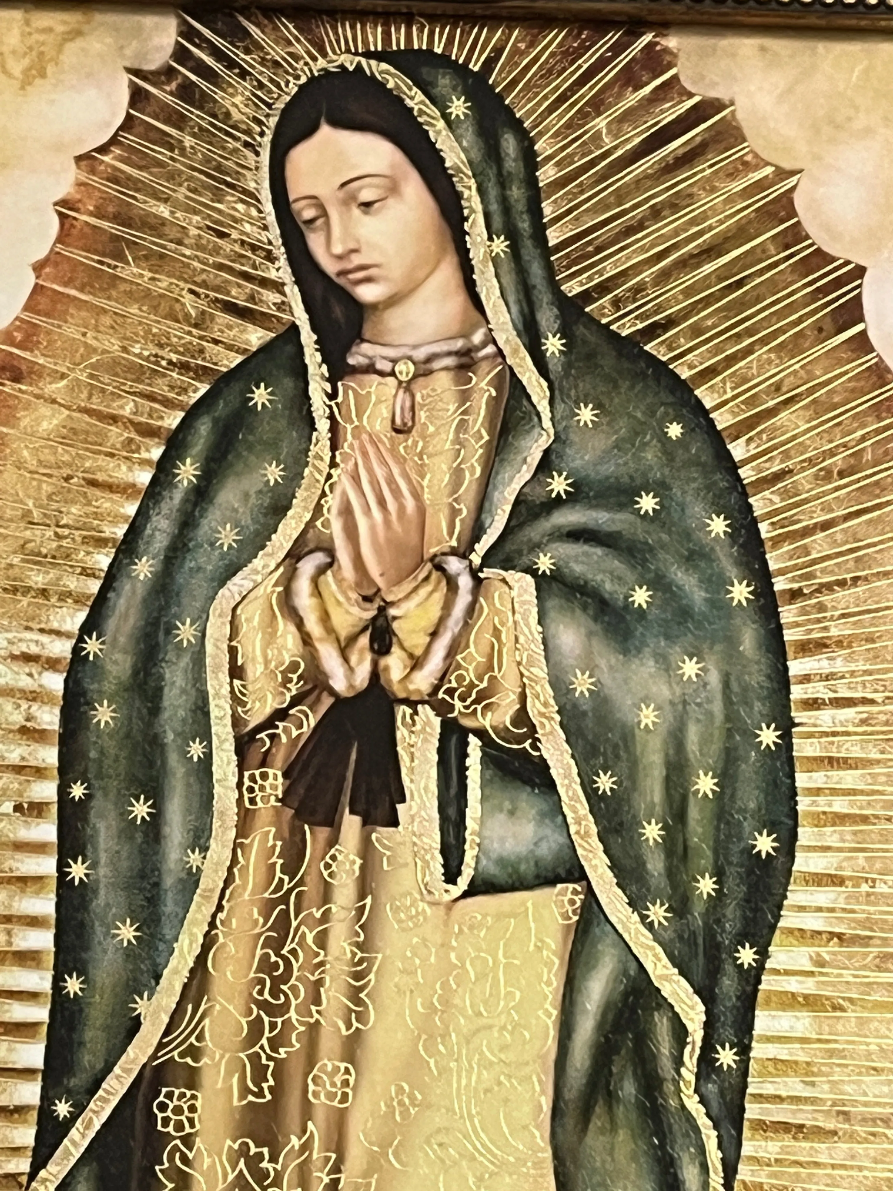 Framed Our Lady of Guadalupe  19" x 14 1/2"