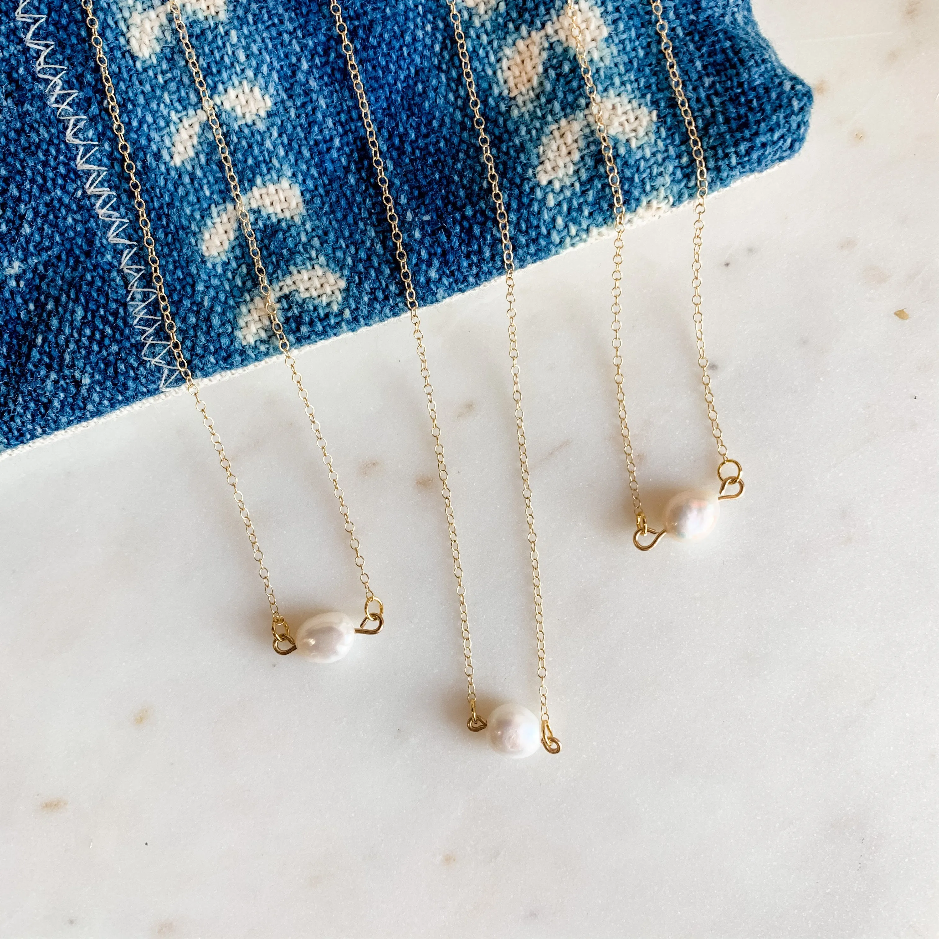 Freshwater Pearl Simple Dainty Necklace