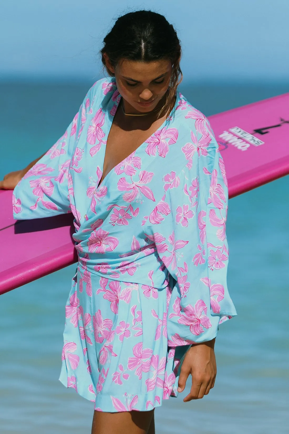 Front-Tie Kimono Top-Kihei