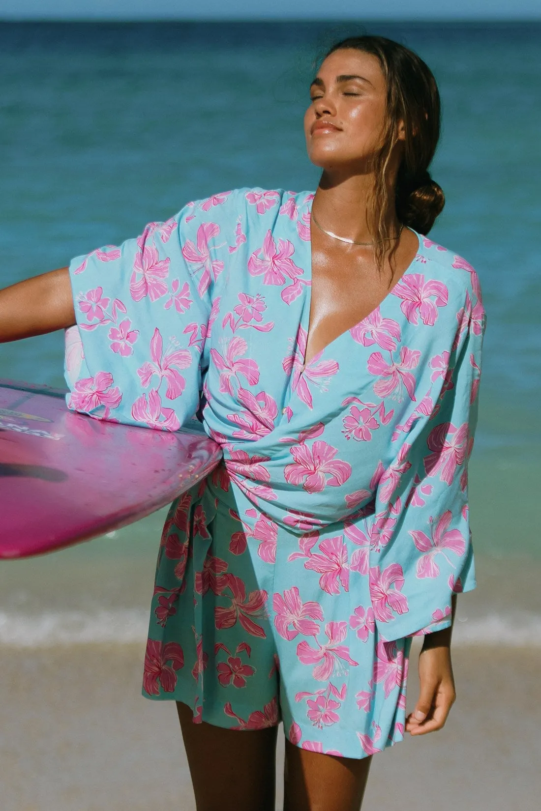Front-Tie Kimono Top-Kihei