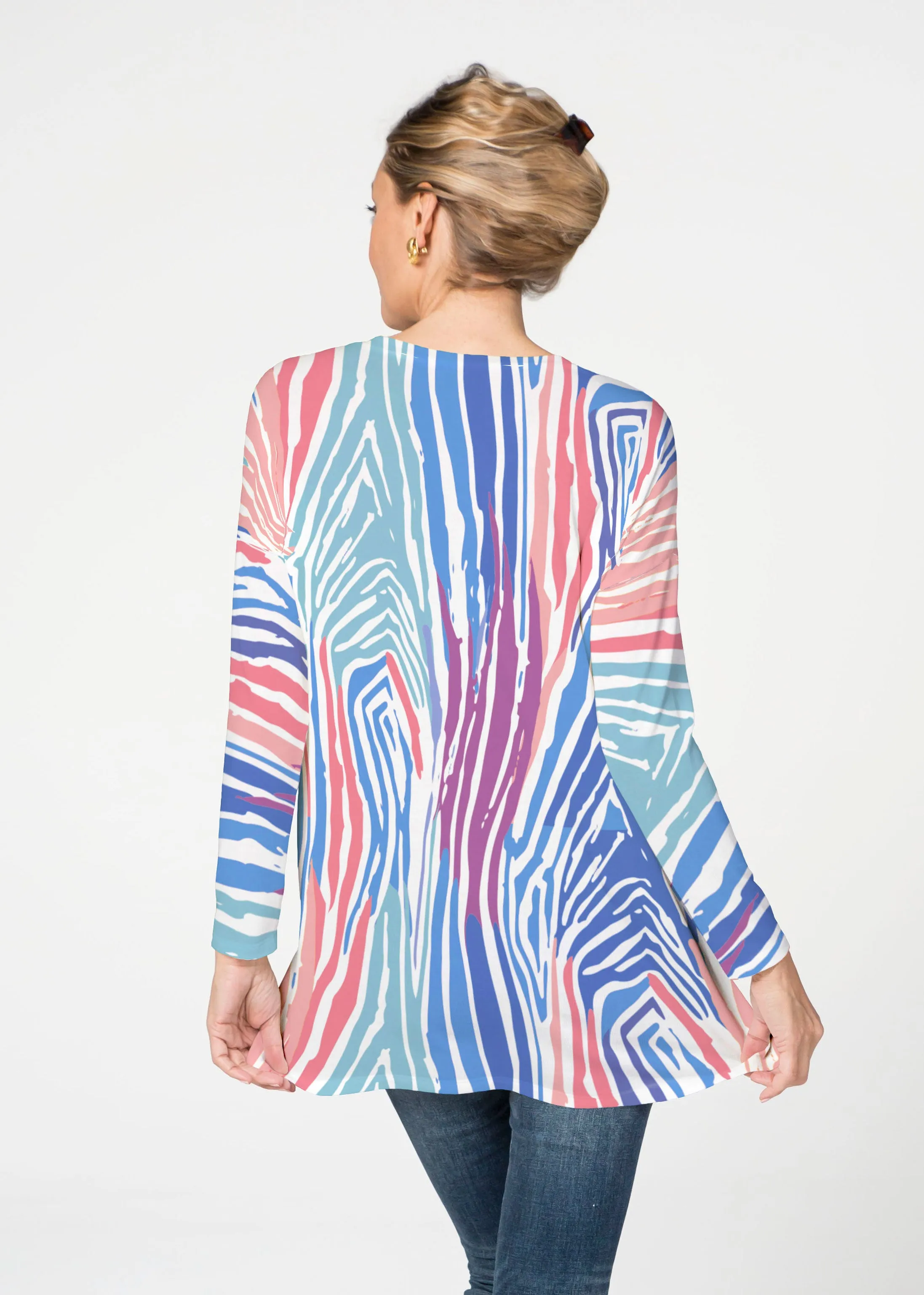Fruity Stripes (14272) ~ Slouchy Butterknit Top
