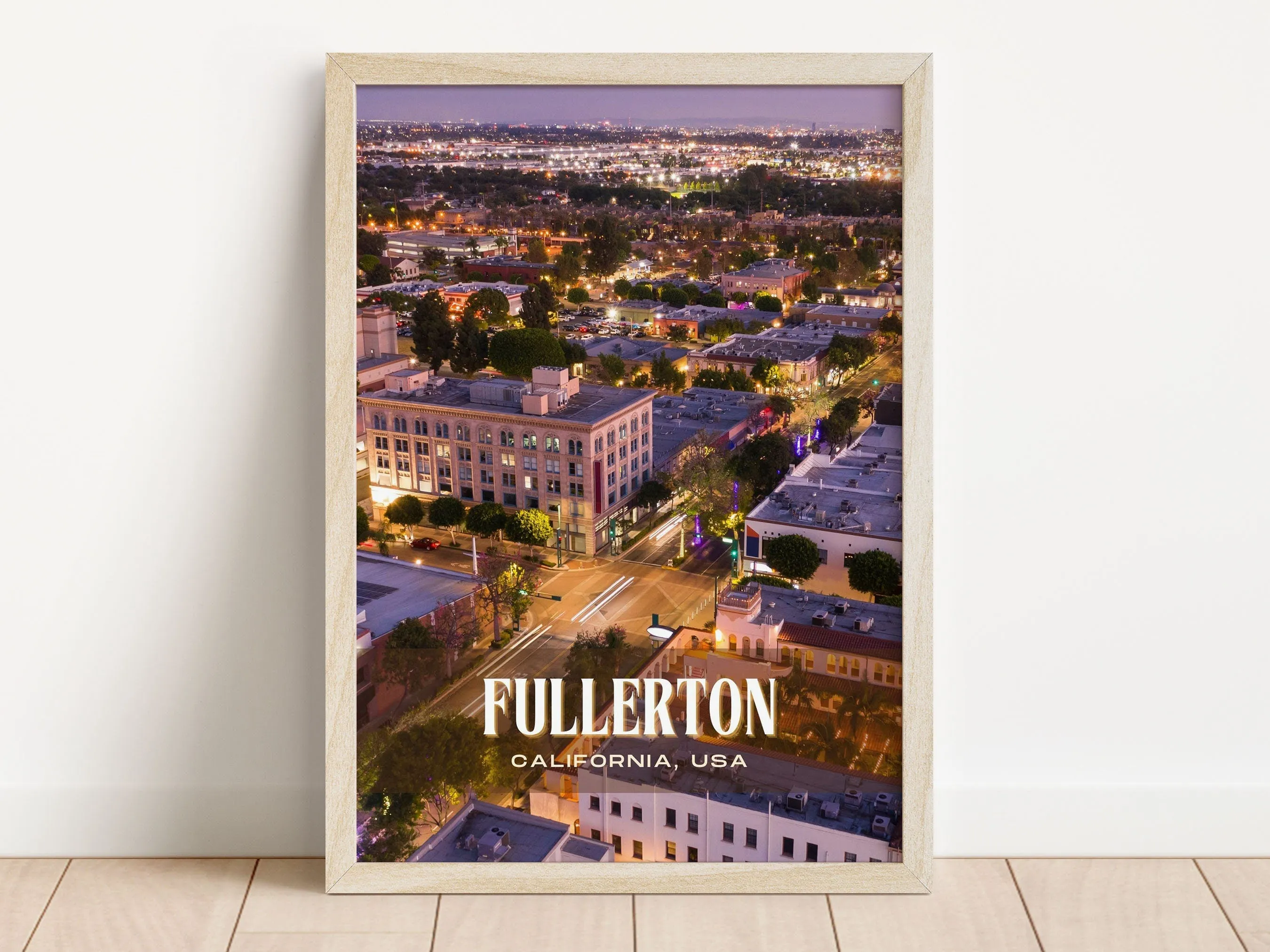 Fullerton Retro Wall Art, California, USA
