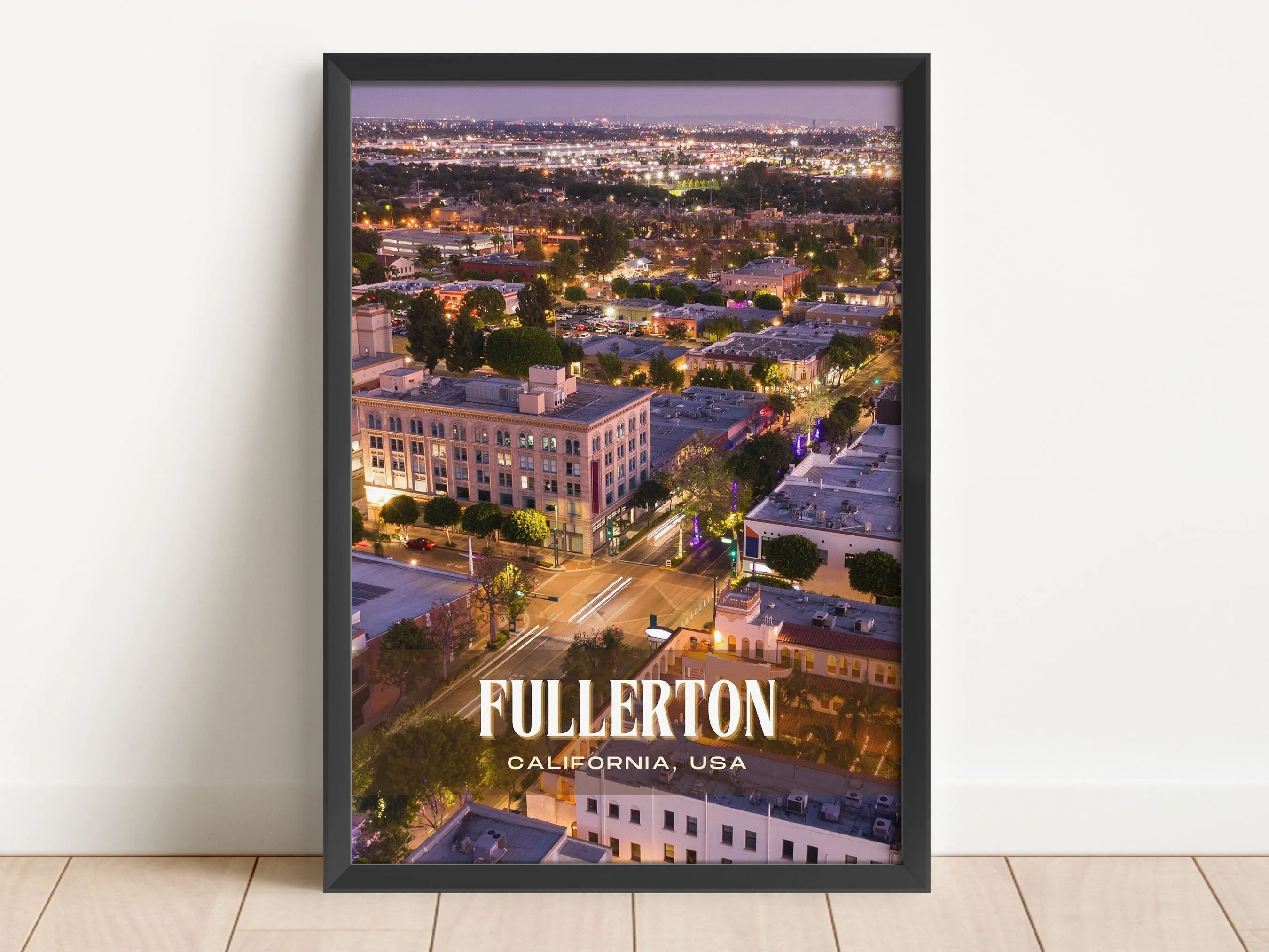 Fullerton Retro Wall Art, California, USA