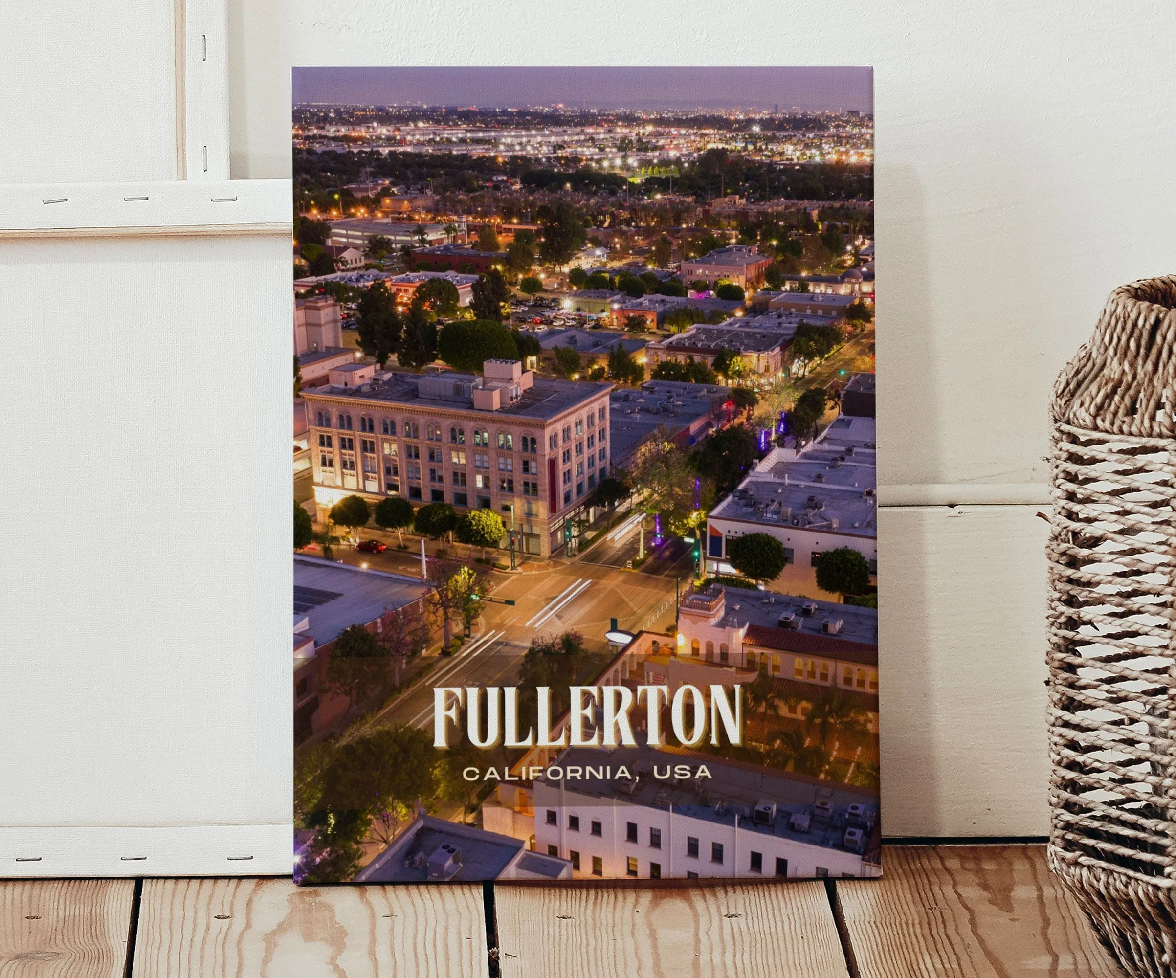 Fullerton Retro Wall Art, California, USA