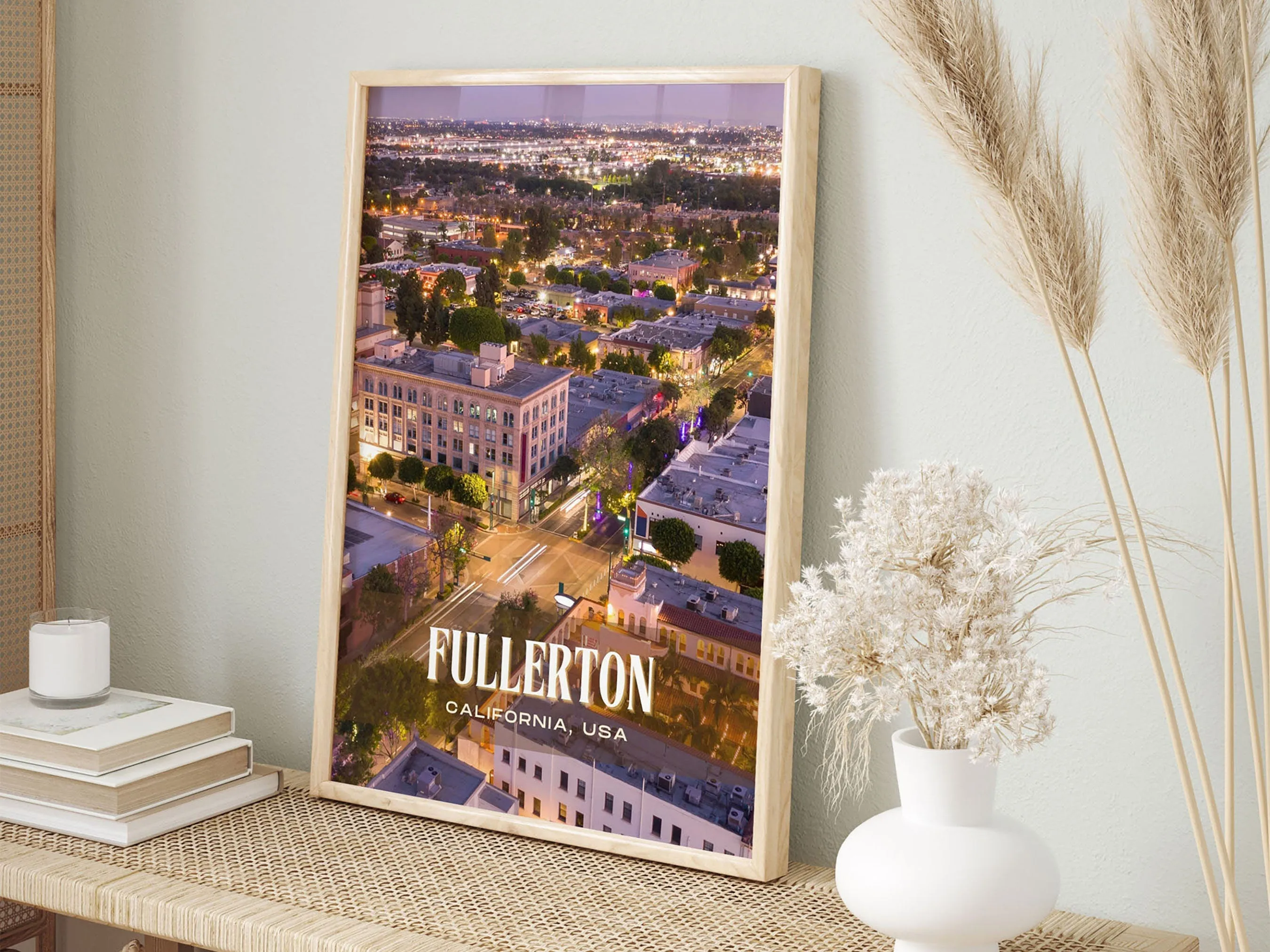 Fullerton Retro Wall Art, California, USA