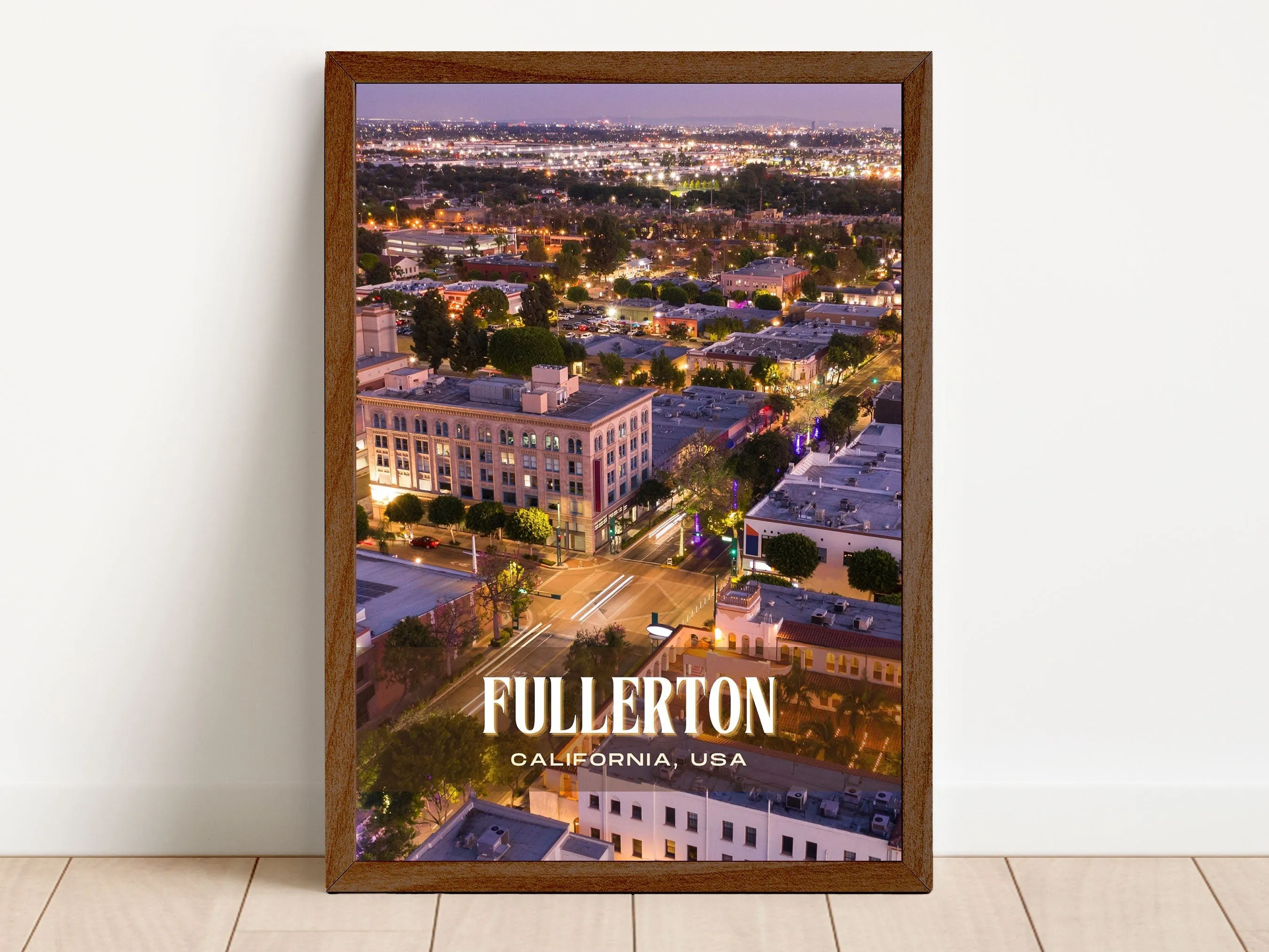 Fullerton Retro Wall Art, California, USA
