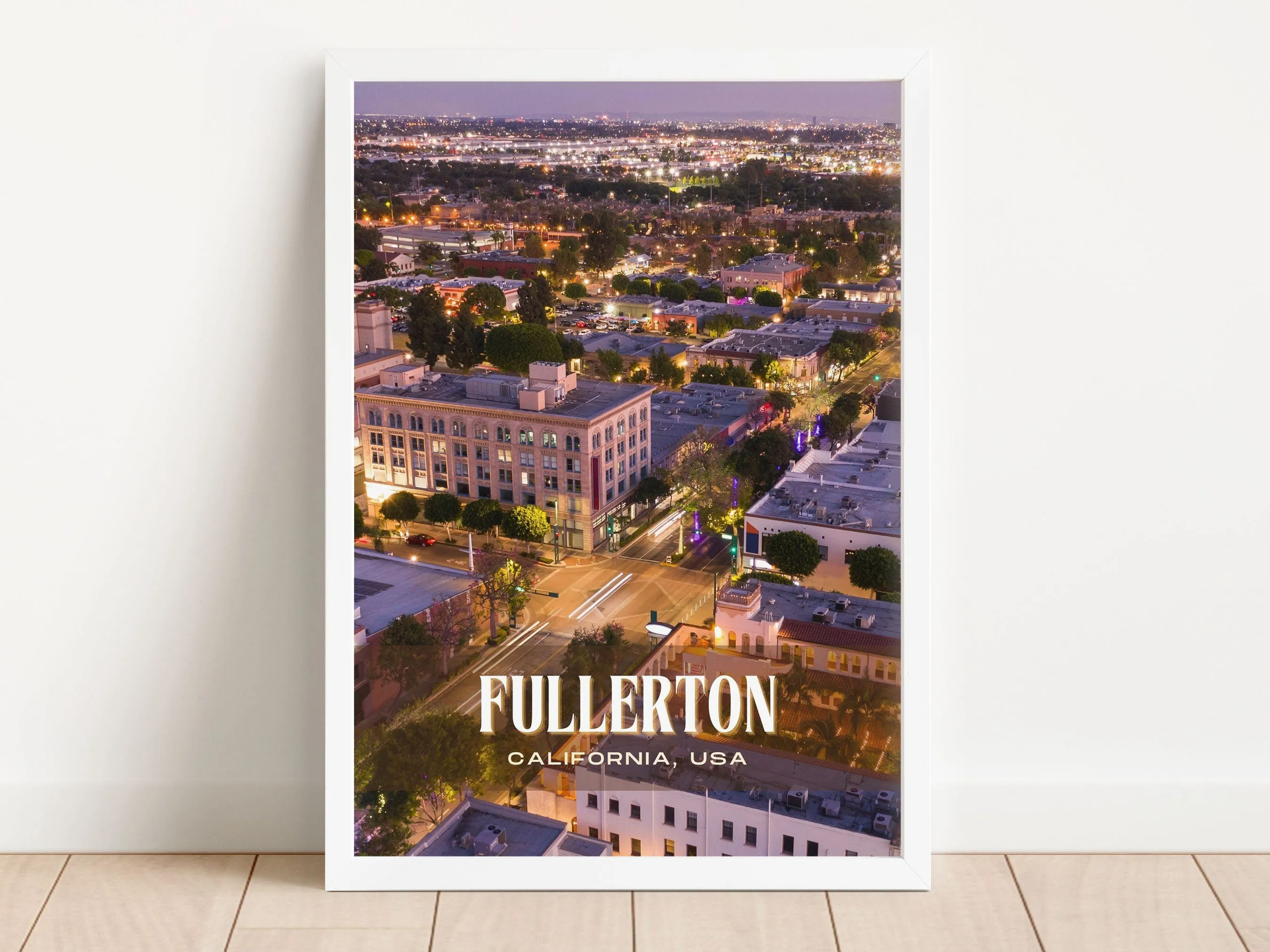 Fullerton Retro Wall Art, California, USA