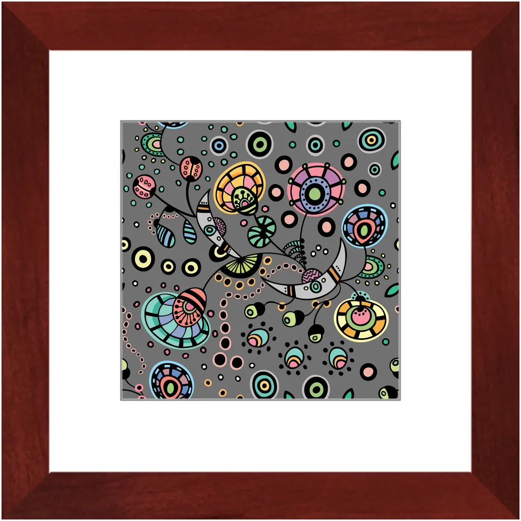 Funky Bloom Framed Art Prints